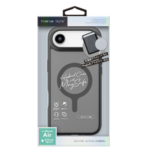 PGA iPhone Air用MagSafe ハイブリットケース ブラック PG-25CMH01BK-イメージ1