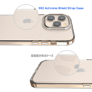 motomo iPhone 14 Pro用ケース INO Achrome Shield Strap Case マットホワイト MT24291I14PWH-イメージ8