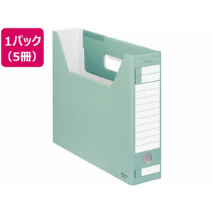 コクヨ ファイルボックス-FS〈Dタイプ〉A4ヨコ 背幅75mm 緑 5冊 1パック(5冊) F836334-A4-SFD-G-イメージ1