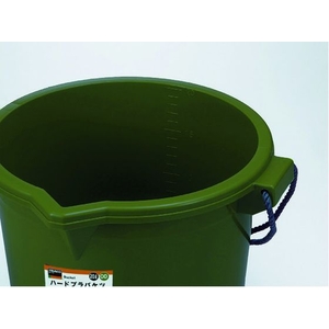 トラスコ中山 ハードプラバケツ 20L OD色 FC296HF-8338522-イメージ2
