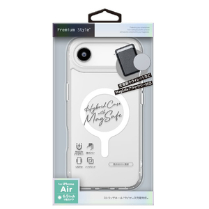 PGA iPhone Air用MagSafe ハイブリットケース クリア PG-25CMH02CL-イメージ1
