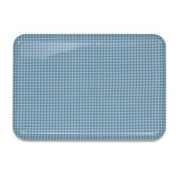 橋本達之助工芸 すべり止めが便利。チェック柄トレー　ランチョンマットにもＯＫ ブルー CNﾄﾚ-LｶｸﾁｴﾂｸBL