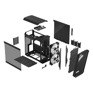 Fractal-Design ミドルタワー型PCケース Torrent Compact RGB Black TG Light Tint ブラック FD-C-TOR1C-02-イメージ9