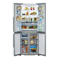 AQUA AQR-TZ42R(S) 420L 4ドア冷蔵庫 TZシリーズ サテンシルバー