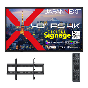 JAPANNEXT 43インチ IPSパネル搭載 液晶ディスプレイ ブラック JN-SI43U-24-H5-イメージ1