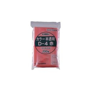 生産日本社 セイニチ　「ユニパック」　J-4　赤　340×240×0．04　100枚入 J-4-CR-イメージ1