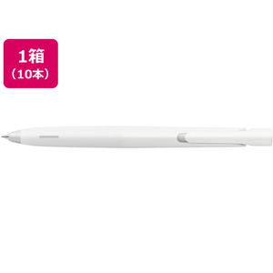 ゼブラ エマルジョンボールペン ブレン 0.5mm 白軸 黒インク 10本 F041085-BAS88-W-イメージ1