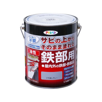 アサヒペン 油性 高耐久鉄部用 1.6L ツヤ消しグレー FC221NV