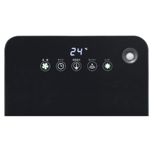 YAMAZEN 静音大風量セラミックファンヒーター e angle select ブラック ESF-VN12E6-B-イメージ4
