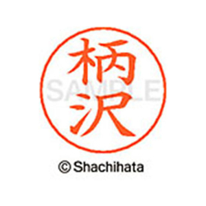 シヤチハタ ネームペン用ネーム シルバー 既製 柄沢 FC46632-X-GPS-0861-イメージ1
