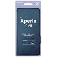 エアージェイ Xperia 10VII用手帳型ケース ブルー AC-XP107 PB BL