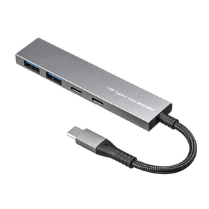 サンワサプライ USB Type-C 4ポートスリムハブ USB-S3TCH51MS-イメージ1