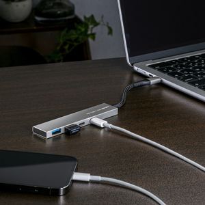 サンワサプライ USB Type-C 4ポートスリムハブ USB-S3TCH51MS-イメージ3