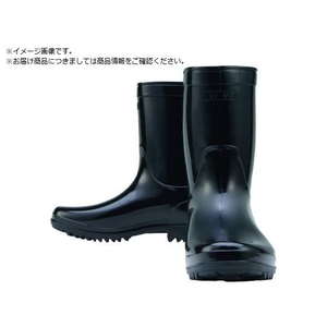 おたふく手袋 おたふく/WW724 作業半長靴・黒 PVC 28.0 WW724-280 FC856TW-1618300-イメージ1