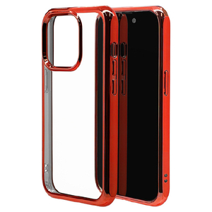 ラスタバナナ iPhone 14 Pro用VANILLA PACK TPUケース メタルフレーム 2．7mm STRAIGHT レッド 7192IP261PTP-イメージ1