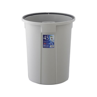 リス 新ベルク 丸型ポリペール グレー 45N 本体 PP製 FC620LC-1193610