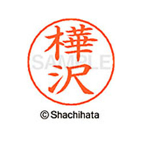 シヤチハタ ネームペン用ネーム シルバー 既製 樺沢 FC46633-X-GPS-0862