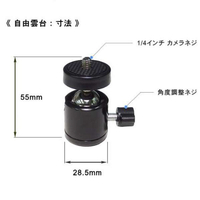 長尾製作所 NB-UNDAI03WL 壁掛け式自由雲台 ブラック|エディオン公式通販