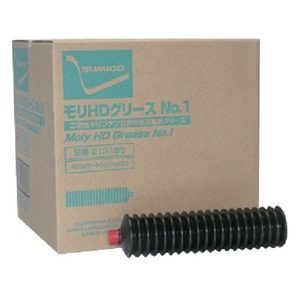 住鉱潤滑剤 住鉱/グリース 高荷重用リチウムグリース モリHDグリースNo.1 400g No.1灰黒400-15～150℃カートリッジ FC157FP-1232851-イメージ1