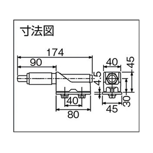 ダイケン ドアハンガー ニュートン20ダンパー付戸当り N20-HRドアハンガー用ダンパー付戸当り FC621KX-3814548-イメージ4