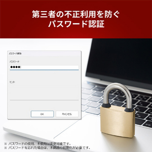 バッファロー DiXiM Security Endpoint搭載 セキュリティUSBメモリー(64GB) ブラック RUF3-KEV64G-BK-イメージ5