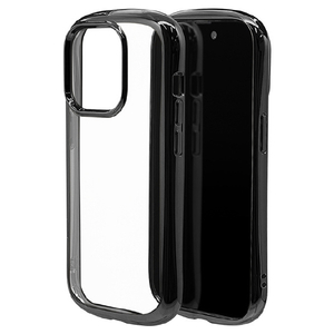 ラスタバナナ iPhone 14 Pro用TPUケース メタルフレーム 2．7mm VANILLA PACK CURVE ブラック 7193IP261PTP-イメージ1