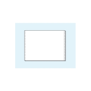 コンピュータ連続用紙 15×11白紙2枚複写 1000セット F807162-S1511W2-イメージ1