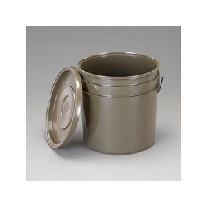 エスコ 密閉容器 ポリエチレン製 OD φ329×332mm 19.6L FCZ6571-EA508AB-21-イメージ1