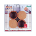 光 フェルト付脚キャップ 丸脚 31mm用 4個 FCM0503-FKG-3130