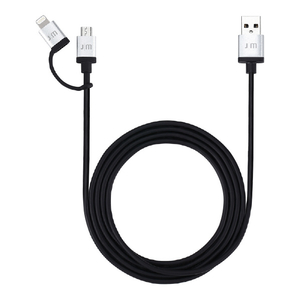Just Mobile ライトニング&micro-USB 変換ケーブル(1．5m) JM10294-イメージ1