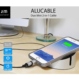Just Mobile ライトニング&micro-USB 変換ケーブル(1．5m) JM10294-イメージ5