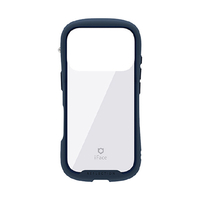 Hamee iPhone 17Pro用強化ガラスクリアケース iFace Reflection ネイビー 41-182950
