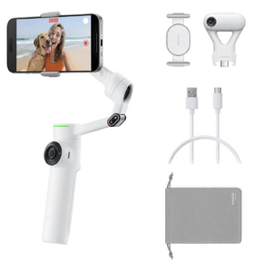 insta360 Flow 2 Pro AI追跡搭載 3軸スマホ用ジンバル AIトラッカーバンドル サミットホワイト CINSABQB-FLOW225-イメージ1