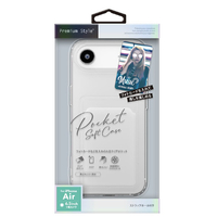 PGA iPhone Air用クリアポケットケース クリア PG-25CCTP01CL