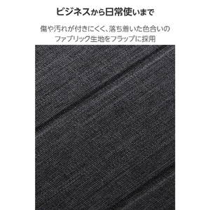 エレコム 11インチiPad Air(M3/M2)用フラップケース 薄型軽量 ファブリック 背面クリア ブラック TB-A25MWVCBK-イメージ4