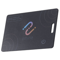 ロジテック amine カード型スマートトラッカー for iOS ブラック LGT-NNCD1BKA