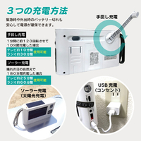 ベルソス VS-AK43Y 4．3インチ液晶搭載 ポータブルテレビラジオ 