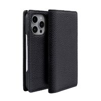 ABBI SIGNATURE iPhone 16 Pro用シュランケンカーフ MagSafe対応ダイアリーケース ブラックブルー ABS27295I16PR