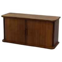 オスマック 天然木桐製カウンター上収納庫 竹製ジャバラ扉式 幅60cmハイ KTX-6029DB