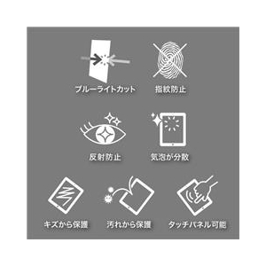 サンワサプライ iPad mini 4用ブルーライトカット液晶保護指紋反射防止フィルム LCD-IPM4BCAR-イメージ2