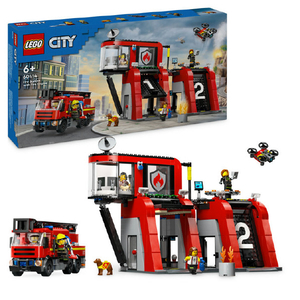 レゴジャパン LEGO シティ 60414 消防署と消防車 60414ｼﾖｳﾎﾞｳｼﾖﾄｼﾖｳﾎﾞｳｼﾔ-イメージ1