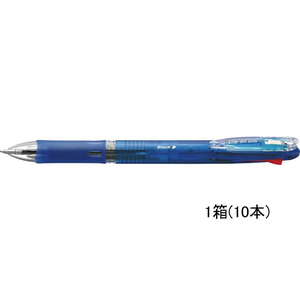 ゼブラ クリップオンスリム4C 青 10本 1箱(10本) F821568-B4A5-BL-イメージ1