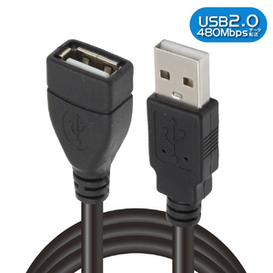 JTT USB2．0延長ケーブル 3m ブラック ブラック JTUSB2EX3M-BK-イメージ1
