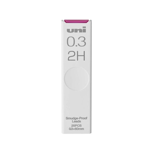 三菱鉛筆 シャープ替芯 uni(ユニ) 0.3mm 2H 25本 FCB9963-ULS03252H-イメージ1