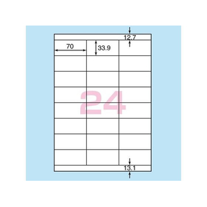 コクヨ カラーL&IJ用紙ラベル〈K2〉A4 24面 100枚 F972573-K2KPC-V24-100-イメージ2