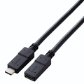 エレコム USB Type-C(TM)延長ケーブル(USB 5Gbps) 0．5m ブラック USB3-ECC05BK