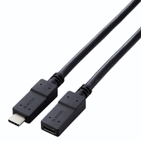 エレコム USB Type-C(TM)延長ケーブル(USB 5Gbps) 0．5m ブラック USB3ECC05BK