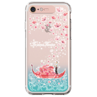 LIGHT UP CASE iPhone SE3/SE2/8/7用ケース  Soft Lighting Clear Case Landmark Venice ローズゴールド LU11296I8