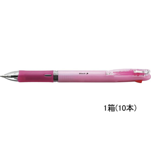 ゼブラ クリップオンスリム4C パステルピンク 10本 1箱(10本) F821569-B4A5-WP-イメージ1