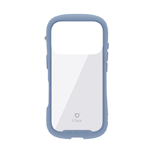 Hamee iPhone 17Pro用強化ガラスクリアケース iFace Reflection ペールブルー 41-182974-イメージ1